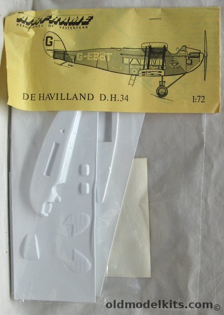 Airframe 1/72 De Havilland DH-34 Airliner - Bagged plastic model kit